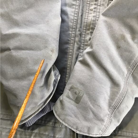 Carhartt mens M charcoal grey Jefferson quick duck traditional jacket 101492 - Picture 13 of 16